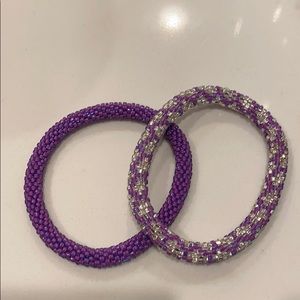 Lily and Laura bracelets made in Nepal!